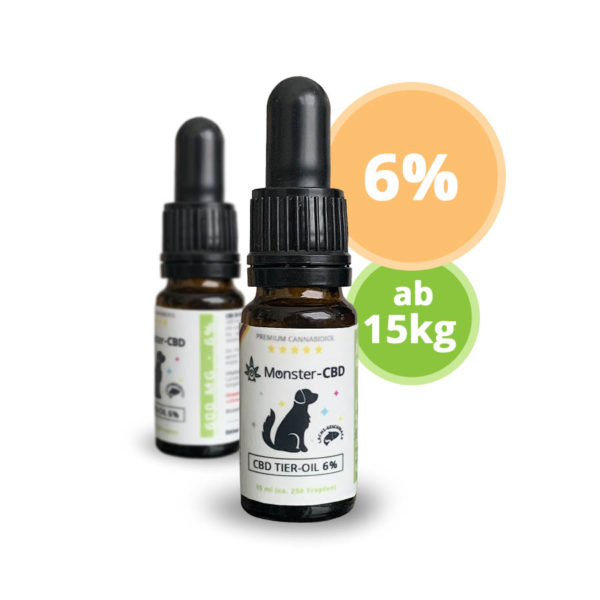 CBD Tier-Oil • 6% CBD Premium Öl für Hunde & Katzen ab 15kg