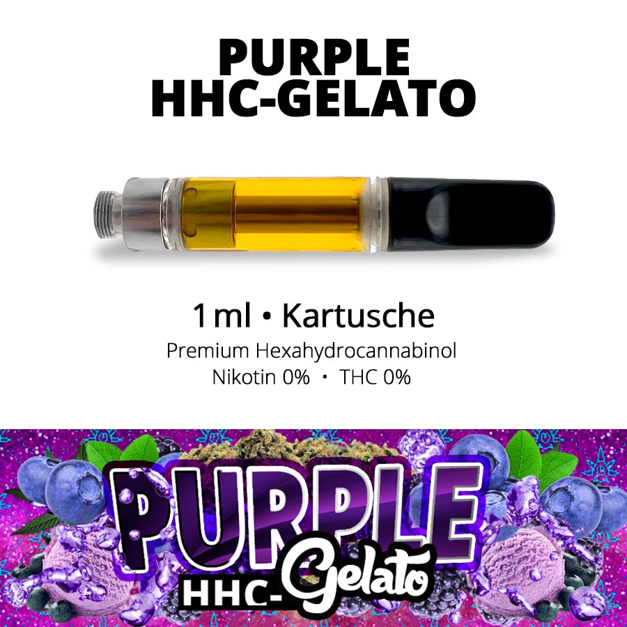 Purple HHC-Gelato 1ml Kartusche • 96% Premium HHC 3