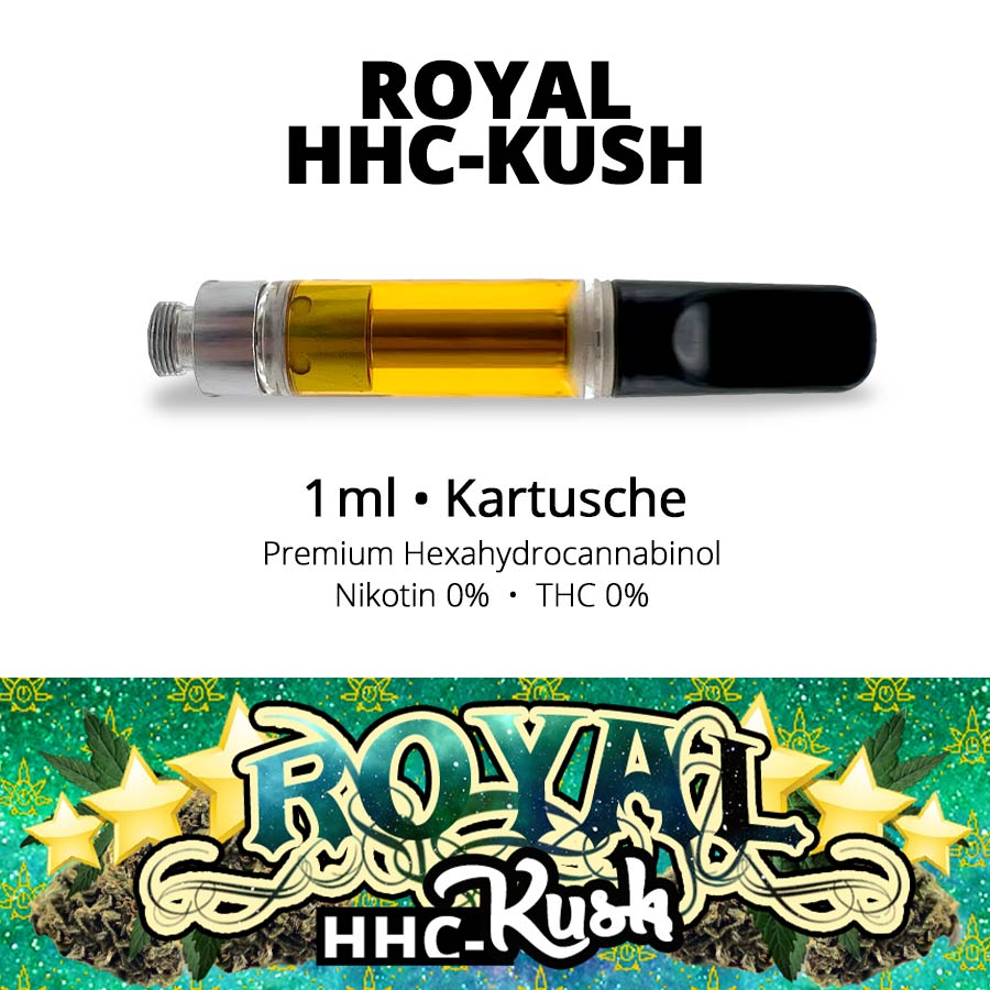Royal HHC-Kush 1ml Kartusche • 80% Premium HHC + CBD und mehr 1