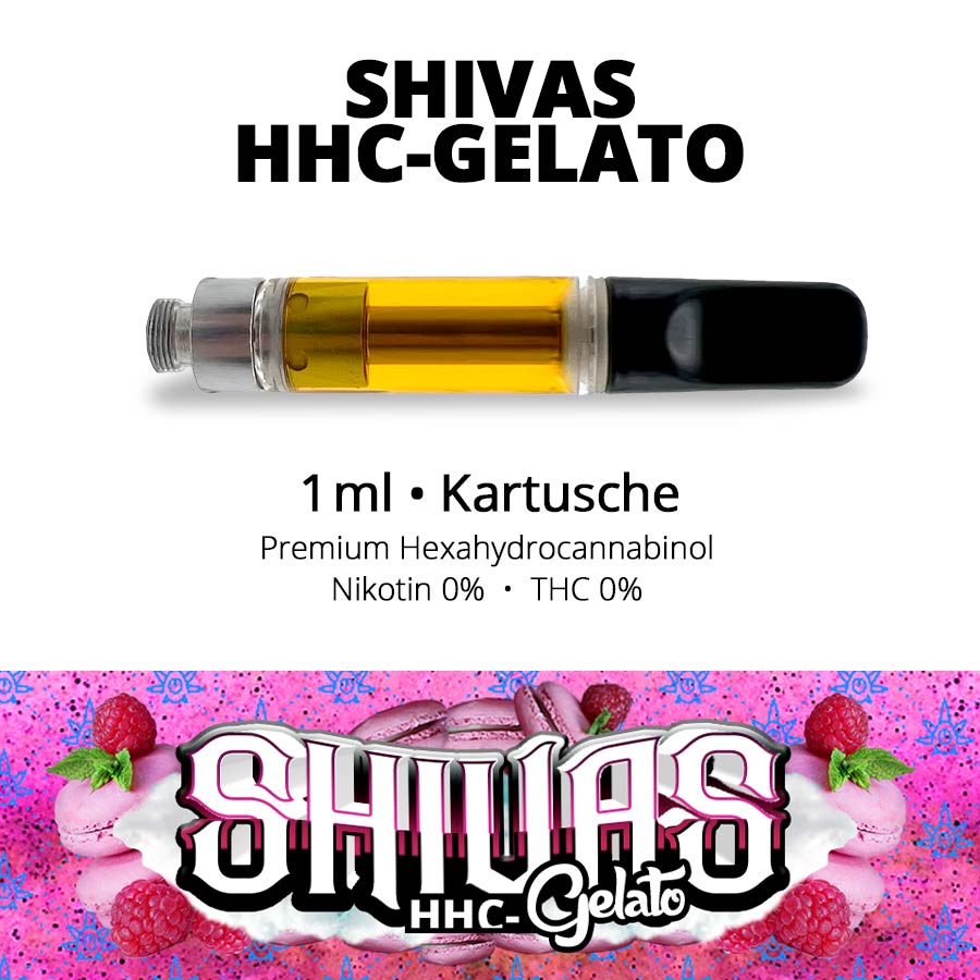 Shivas HHC-Biscotti 1ml Kartusche • 80% Premium HHC + CBD und mehr 1