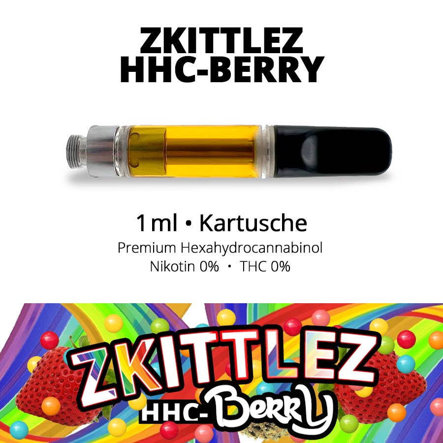 Zkittlez HHC-Berry 1ml Kartusche • 96% Premium HHC 1