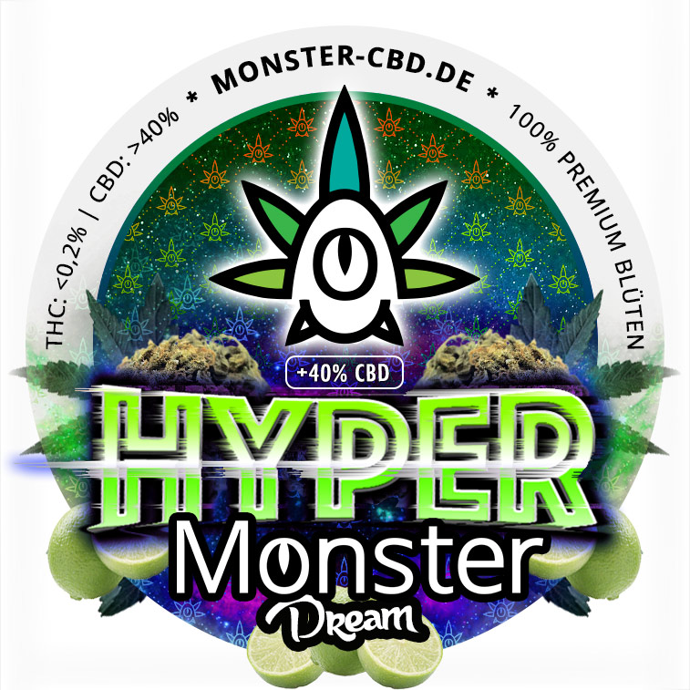 Hyper Monster Dream 3g • 40% CBD Premium Elite Blüten 2