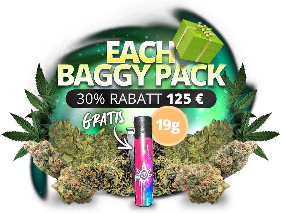 Each Baggy Pack 19g • CBD Premium Blüten • 30% Rabatt 1